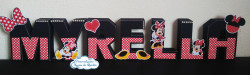 Letra 3d Minnie Vermelha Letra 3d Minnie Vermelha