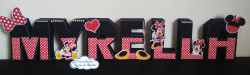 Letra 3d Minnie Vermelha Letra 3d Minnie Vermelha