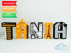 Letra 3d Paris - Torre Eiffel Letra 3d Paris - Torre Eiffel