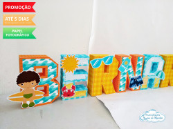 Letra 3d Praia Letra 3d Praia
