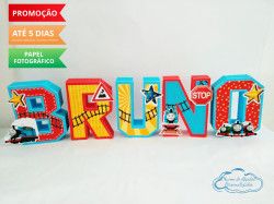 Letra 3d Thomas e seus amigos Letra 3d Thomas e seus amigos