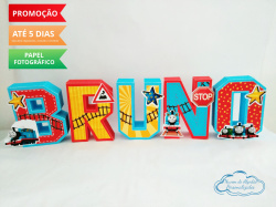 Letra 3d Thomas e seus amigos Letra 3d Thomas e seus amigos