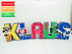 Letra 3d Transformers Letra 3d Transformers