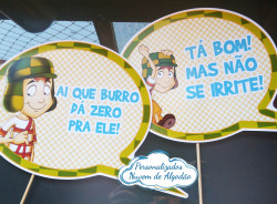 Plaquinha para Selfie Chaves Plaquinha para Selfie Chaves