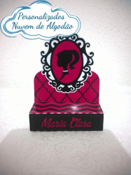 Porta bis duplo Barbie - rosa escuro Porta bis duplo Barbie - rosa escuro