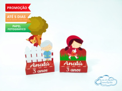 Porta bis duplo Chapeuzinho Vermelho Porta bis duplo Chapeuzinho Vermelho