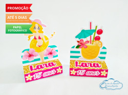 Porta bis duplo Flamingo e Abacaxi Porta bis duplo Flamingo e Abacaxi