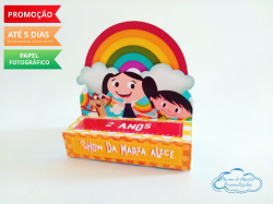 Porta bis duplo Show da luna Arco íris Porta bis duplo Show da luna Arco íris