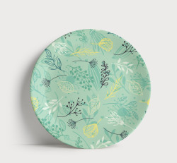 Prato Decorativo Folhagens 03 Prato Decorativo Folhagens 03
