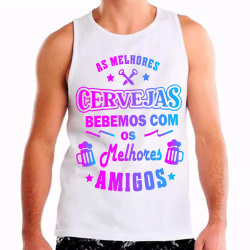 Regata Masculina As Melhores Cervejas Bebemos com Os Melhores Amigos Regata Masculina As Melhores Cervejas Bebemos com Os Melhores Amigos