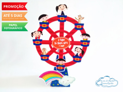 Roda gigante Show da Luna arco íris Roda gigante Show da Luna arco íris