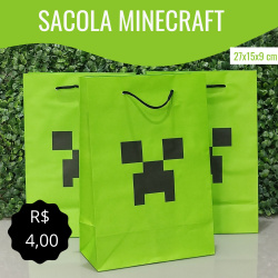 Sacola Minecraft Sacola Minecraft