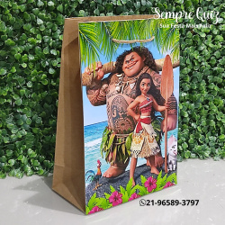 Sacola personalizada Moana Sacola personalizada Moana
