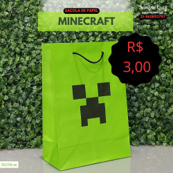 sacola surpresa minecraft personalizada sacola surpresa minecraft personalizada
