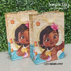 ,sacola tema moana baby para festa infantil ,sacola tema moana baby para festa infantil