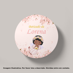 Tag Batizado Anjinha Negra (30 Unidades) Tag Batizado Anjinha Negra (30 Unidades)