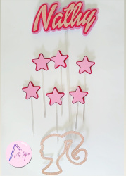 Topo de bolo - Barbie Glitter Topo de bolo - Barbie Glitter