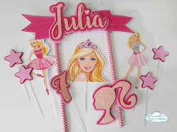 Topo de bolo Barbie glitter Topo de bolo Barbie glitter