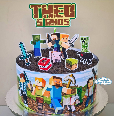 Topo de bolo com faixa Minecraft-Topo de bolo com faixa Minecraft

- Nos informe os dados para personalização após pagamento.
-
