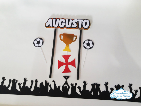 Topo de bolo com faixa vasco Topo de bolo com faixa vasco-Topo de bolo com faixa vasco
- Nos informe os dados para personalização após pagamento.
- Pap