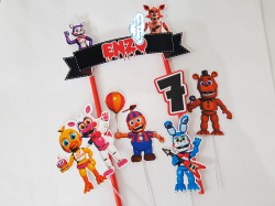 Topo de bolo Five nights jogo Topo de bolo Five nights jogo