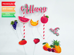 Topo de bolo Frutinhas Topo de bolo Frutinhas