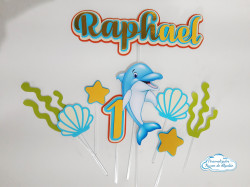 Topo de bolo Golfinho Topo de bolo Golfinho
