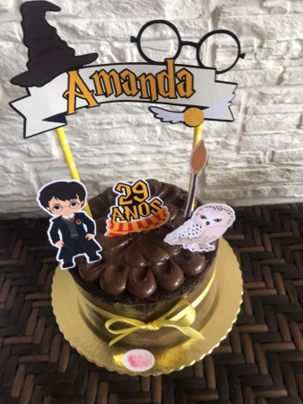 Topo de bolo Harry Potter Topo de bolo Harry Potter-Topo de bolo Harry Potter
- Papel fotográfico glossy 230g 
- Acompanham os palitos