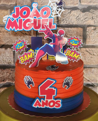 Topo de bolo Homem aranha teia Topo de bolo Homem aranha teia