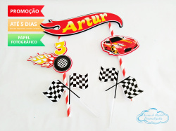Topo de bolo Hot Wheels Topo de bolo Hot Wheels