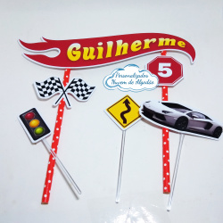 Topo de bolo Hot Wheels Topo de bolo Hot Wheels