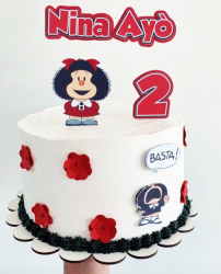 Topo de bolo Mafalda Topo de bolo Mafalda