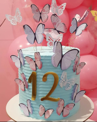 Topo de bolo Mundo das Borboletas Topo de bolo Mundo das Borboletas