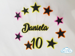 Topo de bolo Neon Topo de bolo Neon