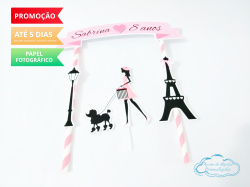 Topo de bolo Paris Topo de bolo Paris