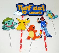 Topo de bolo Pokemon Topo de bolo Pokemon
