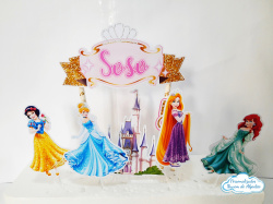 Topo de bolo Princesas Topo de bolo Princesas