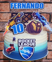 Topo de bolo Rocket League Topo de bolo Rocket League