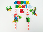 Topo de bolo Super Mario-Topo de bolo Super Mario

- Papel fotográfico glossy 230g 
- Acompanham os palitos