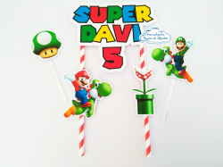 Topo de bolo Super Mario Topo de bolo Super Mario