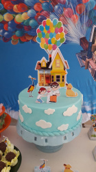 Topo de bolo Up altas aventuras Casa Topo de bolo Up altas aventuras Casa