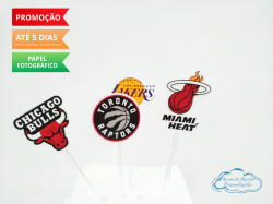 Topper de docinho Basquete Topper de docinho Basquete