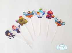 Topper de docinho Brawl Stars Topper de docinho Brawl Stars