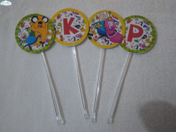 Topper de docinho Hora de Aventura Topper de docinho Hora de Aventura