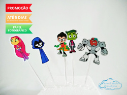 Topper de docinho Jovens Titãs Topper de docinho Jovens Titãs