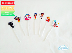 Topper de docinho Vera no reino do arco íris Topper de docinho Vera no reino do arco íris