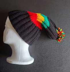 Touca Reggae com pompom Touca Reggae com pompom