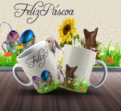 xicara caneca de poecelana Personalizada Pascoa xicara caneca de poecelana Personalizada Pascoa
