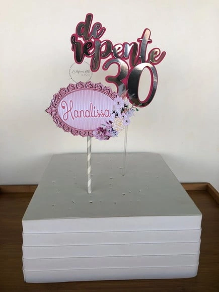 Topo de bolo 30 anos