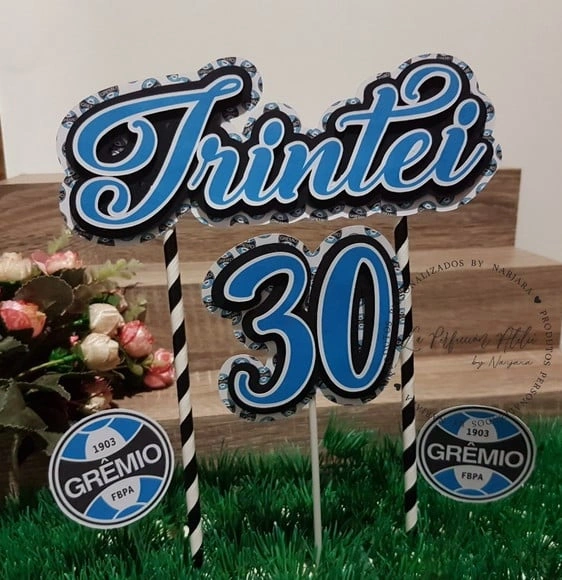 Topo de bolo grêmio